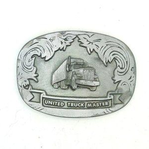 United Truck Master Belt Buckle Vintage Trucker